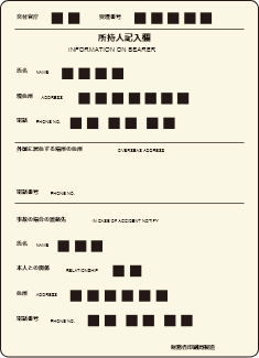 パスポート・裏