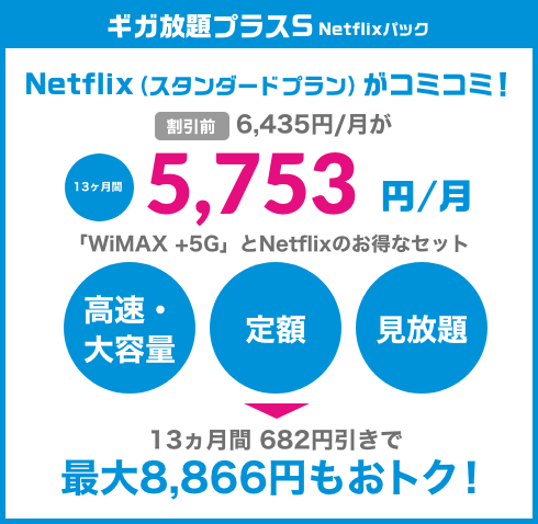 ギガ放題プラスS Netflixパック