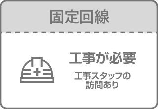 固定回線は工事が必要