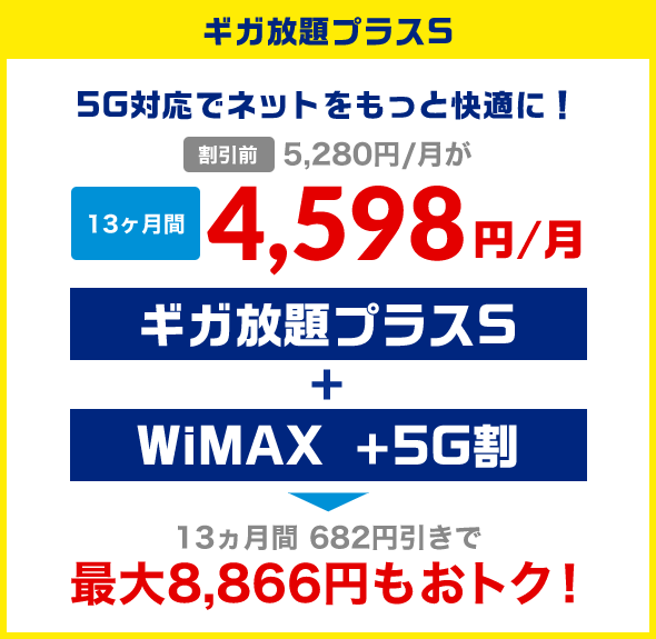 ギガ放題プラスS