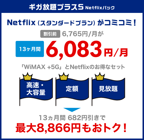 ギガ放題プラスS Netflixパック